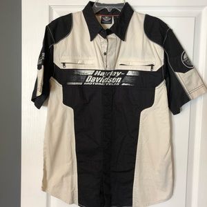 Harley Davidson woven top NWOT